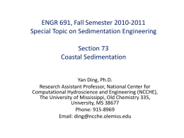 ENGR 693-73 Research Topics in Engineering Science I