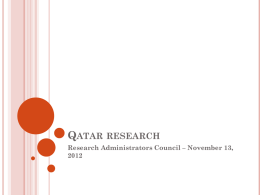 Qatar research - Carnegie Mellon University