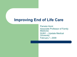 Improving End of Life Care