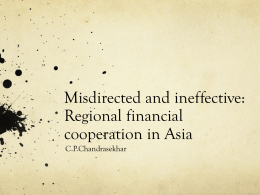 Misdirected and ineffective: Regional financial
