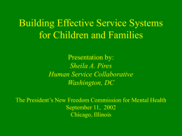 Building Effective Service Systems for Children and
