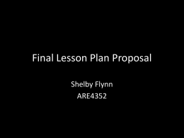 Lesson Plan Proposal