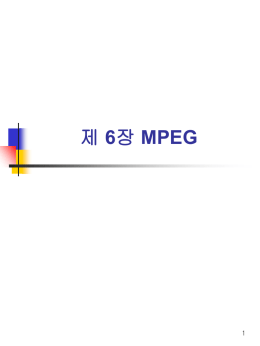 제 6장 MPEG