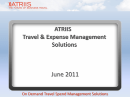ATRIIS Travel Management 2.0