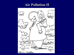 Air Pollution II - University of Evansville Faculty Web sites