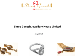 Shree Ganesh Jewellery House Limited
