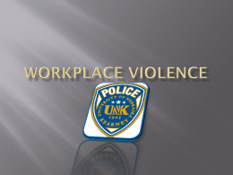 Workplace Violence - University of Nebraska at Kearney