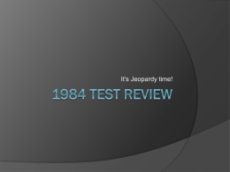 1984 test review