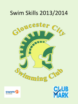 Swim Skills 2013/2014 - Gloucester City Swimming Club