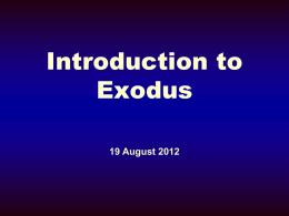 Exodus - Some Helpful