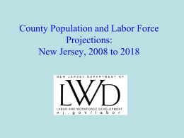 Population and Labor Force Projections for New Jersey