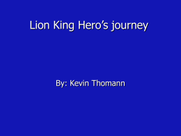 Lion King Hero’s journey