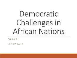 Democratic Challenges in African Nations