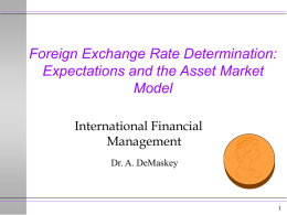 Determination of Exchange Rates