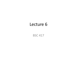 Lecture 6 - University of Alabama