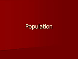 Population - Cypress Creek High School Human Geography