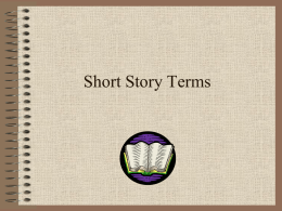 Short Story Terms - McConnell