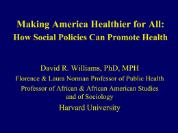 Williams Lecture - University of Maryland School of Medicine
