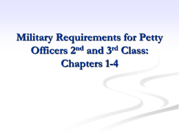 Military Requirements for Petty Officers 2nd and 3rd Class