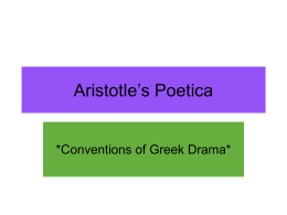 Aristotle’s Poetica
