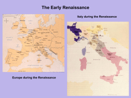 Chapter 12 - The Early Renaissance