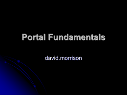 Portal Fundamentals - PersonalWebIWayanSW
