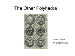 Polyhedra in Art - Colorado College
