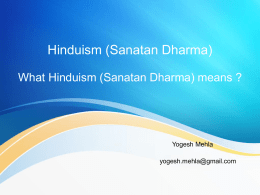 Hinduism (Sanatan Dharma)