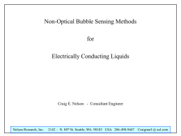 Bubble Detection Conducting Liquids