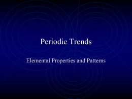 Periodic Trends - San Leandro Unified School District
