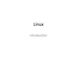 Linux - Bioinformatics