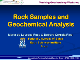 Sample Preparation for Geochemistry Analyses