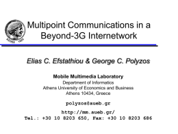 Multipoint Communications in a Beyond