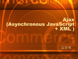 Ajax (Asynchronous JavaScript + XML )