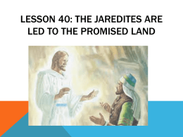 Lesson 38: Peace among the Nephites