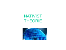 NATIVIST THEORY