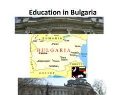 Education in Bulgaria