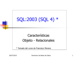 SQL-99 (SQL 3)