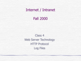 Internet / Intranet Brandeis Continuing and Professional