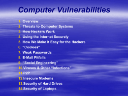 Computer Vulnerabilities
