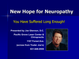 New Hope for Neuropathy