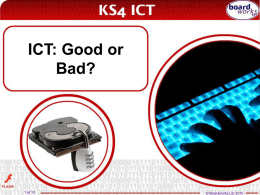 ICT - Good or Bad? - Lagan College VLE