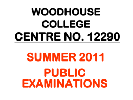 SUMMER 2009 - Woodhouse College
