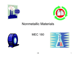 Nonmetallic Materials - Central Piedmont Community College