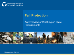 Fall Protection - An Overview of Washington State Requirements