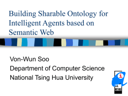 Building Sharable Ontology for Intelligent Agents based on