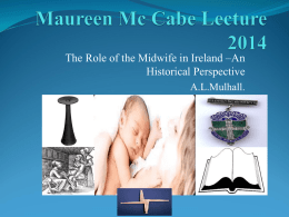 Maureen Mc Cabe Lecture 2014 - Irish Nursing Board, An