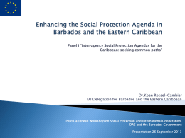An Approach to Social Protection (SP) in the Windward