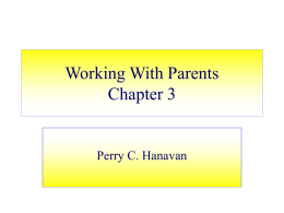 Working With Parents Chapter 3