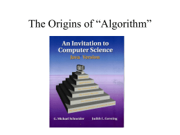 The Origins of “Algorithm”